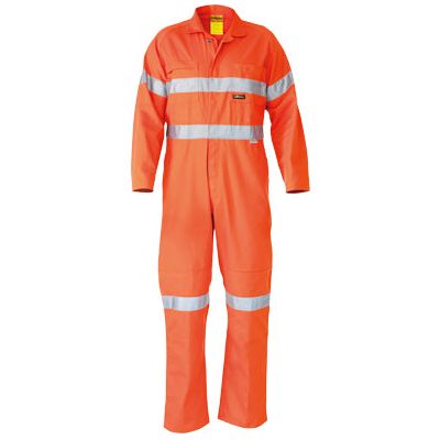 Bisley Taped Hi Vis Lightweight Coveralls (BC6718TW) - Ace Workwear