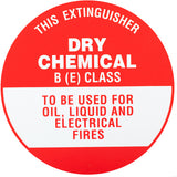 BE - Extinguisher Identification Sign - Metal (193mm x 193mm) - (Pack of 5) Fire Safety Sign, signprice FFA - Ace Workwear