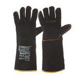Pro Choice Pyromate® Black Jack® - Black & Gold Glove Large - Pack (12 Pairs) (BGW16) Welding Gloves ProChoice - Ace Workwear