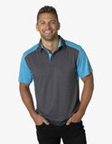 Beseen Mens Shoulder Panel Polo (BKP401) Polos with Designs, signprice Beseen - Ace Workwear