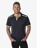 Beseen Mens Contrasting Shoulder Polo (BKP500) Polos with Designs, signprice Beseen - Ace Workwear