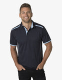 Beseen Mens Contrasting Shoulder Polo (BKP500) Polos with Designs, signprice Beseen - Ace Workwear