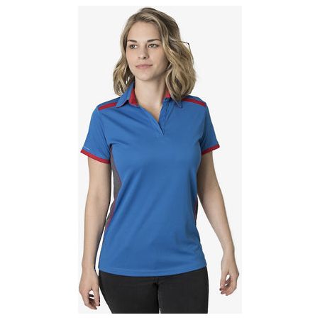 Beseen Ladies Contrasting Shoulder Polo (BKP500L) Polos with Designs, signprice Beseen - Ace Workwear