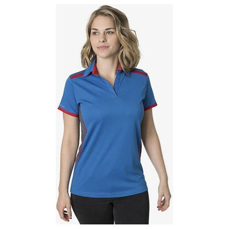 Beseen Ladies Contrasting Shoulder Polo (BKP500L) Polos with Designs, signprice Beseen - Ace Workwear