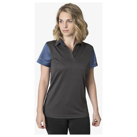 Beseen Ladies Sublimated Striped Sleeves Polo (BKP600L) Polos with Designs, signprice Beseen - Ace Workwear