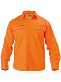 Bisley Hi Vis Long Sleeve Mens Drill Shirt (BS6339)