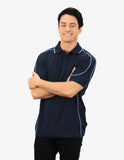 Beseen Mens Contrasting Piping Polo (BSP09) Polos with Designs, signprice Beseen - Ace Workwear