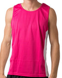 Beseen Singlet with Contrast Side Panels signprice, Singlets With Designs Beseen - Ace Workwear