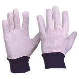 Pro Choice Cotton Drill Blue Knit Wrist Gloves Men's Size - Carton (300 Pairs) (CDB10) Cotton Gloves ProChoice - Ace Workwear