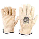 Pro Choice Riggamate Beige Premium Cowgrain Gloves - Carton (120 Pairs) (CGL41B) Leather Gloves ProChoice - Ace Workwear