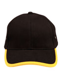 Heavy Brushed Cotton Baseball Cap - Pack of 25 caps, signprice Winning Spirit - Ace Workwear