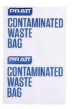 PRATT Contaminated Waste Bag - Pack Of 10 Bags (CWB) signprice, Spill Kits Accessories Pratt - Ace Workwear