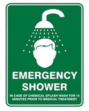 Pratt Emergency Shower Sign (PS2CM) 450mm x 300mm Poly (EEMSH4530P) - (Pack of 2) Emergency Signs, signprice Pratt - Ace Workwear