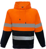 Hi Vis Day And Night Hoodie with Reflective Tape (F97) Hi Vis Hoodies Blue Whale - Ace Workwear