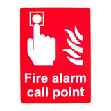 Fire Alarm Call Point Sign (Metal) 150mm x 200mm (Pack of 5) Fire Safety Sign, signprice FFA - Ace Workwear