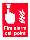 Fire Alarm Call Point Sign (Metal) 150mm x 200mm (Pack of 5) Fire Safety Sign, signprice FFA - Ace Workwear
