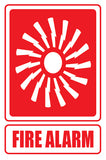 Fire Alarm 155mm x 230mm - (Pack of 10) Fire Safety Sign, signprice FFA - Ace Workwear