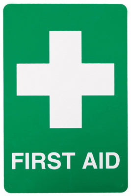 First Aid Location Sign (Self Adhesive) 150mm x 225mm - (Pack of 10) Fire Safety Sign, signprice FFA - Ace Workwear