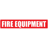 Fire Equipment Red Strip 500mm x 100mm - (Pack of 10) Fire Safety Sign, signprice FFA - Ace Workwear