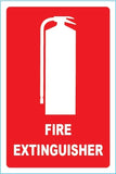 Fire Extinguisher Location Sign - Reflective 155mm x 230mm - (Pack of 5) Fire Safety Sign, signprice FFA - Ace Workwear