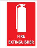 Fire Extinguisher Angled Location Sign (Metal) 155mm x 230mm - (Pack of 5) Fire Safety Sign, signprice FFA - Ace Workwear
