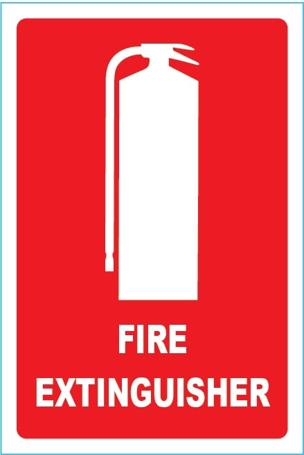 Fire Extinguisher Small Location Sign (Self Adhesive) 155mm x 230mm - (Pack of 10) Fire Safety Sign, signprice FFA - Ace Workwear