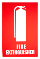 Fire Extinguisher Location Sign (Small) 150mm x 225mm - (Pack of 10) Fire Safety Sign, signprice FFA - Ace Workwear