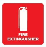 Fire Extinguisher Location Sign Suited for Vehicle Self Adhesive (100mm x 100mm) - (Pack of 10) Fire Safety Sign, signprice FFA - Ace Workwear