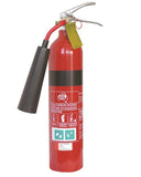 2.0 kg Carbon Dioxide (CO2) Fire Extinguisher (Aluminium) CO2 Carbon Dioxide Extinguishers, signprice FFA - Ace Workwear