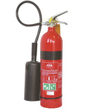 3.5 kg Carbon Dioxide (CO2) Fire Extinguisher (Aluminium) CO2 Carbon Dioxide Extinguishers, signprice FFA - Ace Workwear