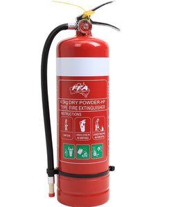 4.5 kg ABE Dry Chemical Powder Extinguisher with Wall Bracket (High Performance) ABE Fire Extinguishers, signprice FFA - Ace Workwear