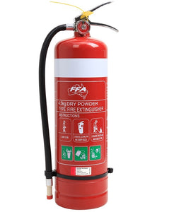 4.5 kg ABE Dry Chemical Powder Extinguisher with Wall Bracket ABE Fire Extinguishers, signprice FFA - Ace Workwear