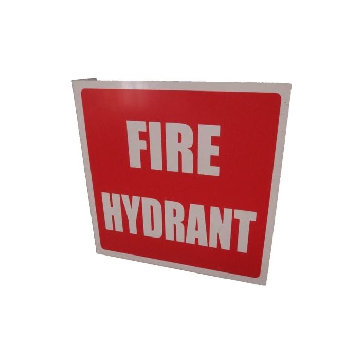 Fire Hydrant Angled Location Sign 200mm x 200mm - Pack of 10 (FHALS ...