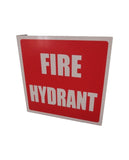 Fire Hydrant Angled Location Sign 200mm x 200mm - (Pack of 10) Fire Safety Sign, signprice FFA - Ace Workwear