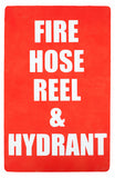 Fire Hose Reel & Hydrant Location Sign (Small) 155mm x 230mm - (Pack of 10) Fire Safety Sign, signprice FFA - Ace Workwear