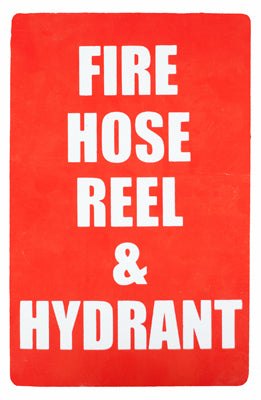 Fire Hose Reel & Hydrant Location Sign (Medium) 215mm x 320mm - (Pack of 10) Fire Safety Sign, signprice FFA - Ace Workwear