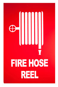 Fire Hose Reel Sign (Small) 150mm x 225mm - (Pack of 10) Fire Safety Sign, signprice FFA - Ace Workwear
