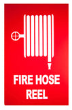 Fire Hose Reel Sign (Small) 150mm x 225mm - (Pack of 10) Fire Safety Sign, signprice FFA - Ace Workwear