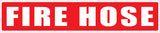 Fire Hose Sticker Strip 500mm x 100mm - (Pack of 10) Fire Safety Sign, signprice FFA - Ace Workwear