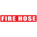 Fire Hose Sticker Strip 500mm x 100mm - (Pack of 10) Fire Safety Sign, signprice FFA - Ace Workwear