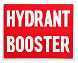 Hydrant Booster Sign (Large) 225mm x 300mm - (Pack of 10) Fire Safety Sign, signprice FFA - Ace Workwear