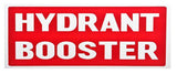 Hydrant Booster Sign (Small) 300mm x 100mm - (Pack of 10) Fire Safety Sign, signprice FFA - Ace Workwear