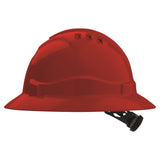 Pro Choice V6 Hard Hat Vented Full Brim Ratchet Harness (HHV6FB) Hard Hats ProChoice - Ace Workwear