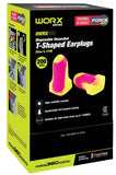 Force 360 T-Shaped Uncorded Disposable Earplug Class 5, 27dB (Box of 200) Disposable Earplugs Force 360 - Ace Workwear