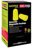Force 360 Bulllet Shaped Uncorded Disposable Earplug Class 5, 27 dB (Box of 200) (HWRX970) Disposable Earplugs Force 360 - Ace Workwear