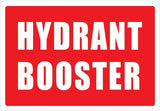 Hydrant Booster (Metal) Large 220mm x 320mm - (Pack of 5) Fire Safety Sign, signprice FFA - Ace Workwear