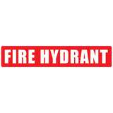 Fire Hydrant Red Strip (Small) 395mm x 85mm - (Pack of 10) Fire Safety Sign, signprice FFA - Ace Workwear