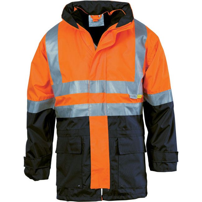 Dnc Workwear Hi-vis Breathable Rain Jacket - 3873