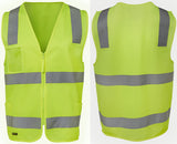 JB's Hi Vis Day & Night Zip Safety Vest (6DNSZ) Hi Vis Vest JB's Wear - Ace Workwear