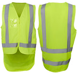 JB's Hi Vis Zip Drop Tail H Pattern Day & Night Safety Vest (6DNDV) Hi Vis Vest JB's Wear - Ace Workwear